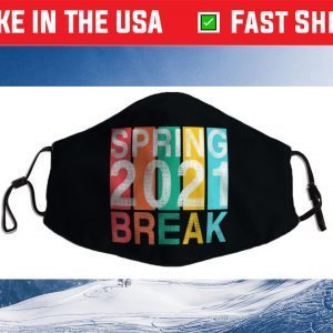 Spring Break 2021 School Family Beach Vacation Match Apparel Cloth Face Mask