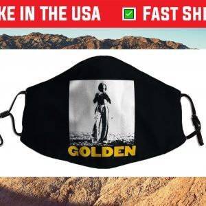 The Man Stand Beach With Golden Styles Us 2021 Face Mask