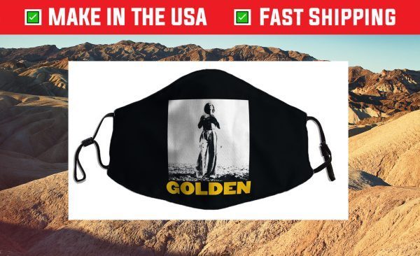 The Man Stand Beach With Golden Styles Us 2021 Face Mask