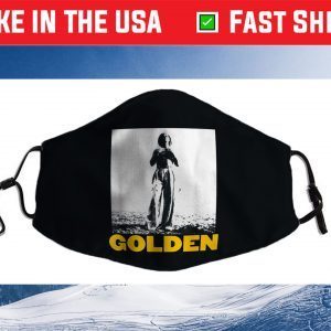 The Man Stand Beach With Golden Styles Us 2021 Face Mask