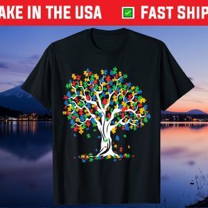 Tree Of Life Autism Awareness Month Funny ASD Supporter Gift T-Shirt