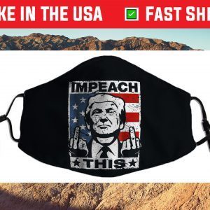 Trump Impeach This USA Vintage Cloth Face Mask