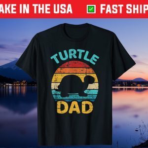 Turtle dad vintage retro father's day Unisex T-Shirt
