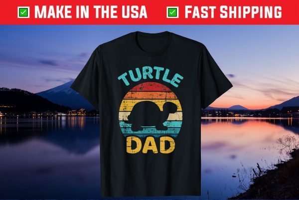 Turtle dad vintage retro father's day Unisex T-Shirt