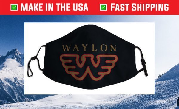 Waylon Jennings - Official Merchandise - Flying W Logo Cloth Face Mask