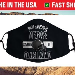 What happens in Vegas Started In Oakland Perfect Sporty Cloth Face Mask
