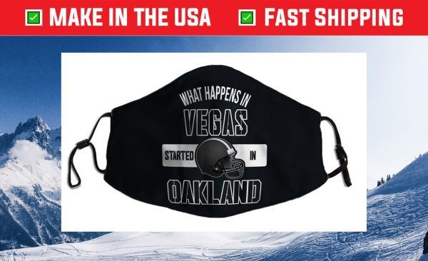 What happens in Vegas Started In Oakland Perfect Sporty Cloth Face Mask
