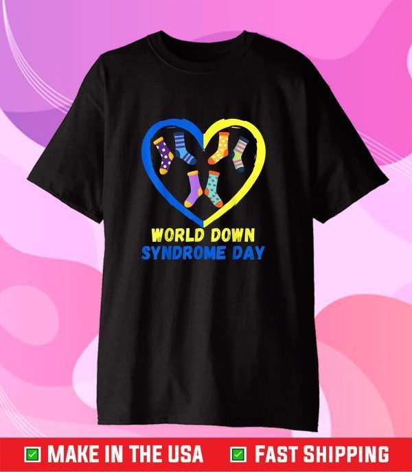 World Down Syndrome Day Rock Your Socks Awareness Us 2021 T-Shirt