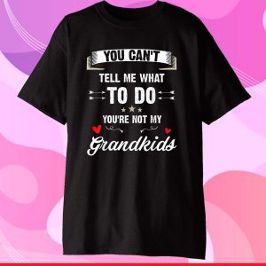 You Can't Tell Me What To Do You're Not My Grandkids Gift T-Shirt