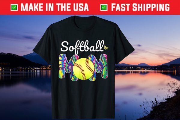 Baseball Mom Love Tie Dye Softball Mom Mother's Day Classic T-Shirt