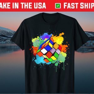 Cool Rubik Rubix Rubics Player Cube Watercolor Lovers Gift T-Shirt