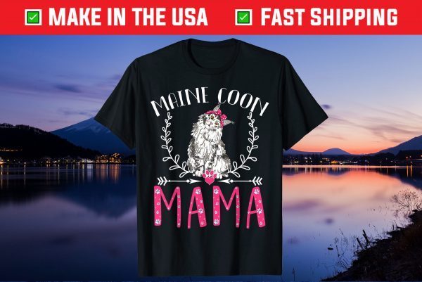 Cute Maine Coon, Funny Main Coon Mama Gift T-Shirt