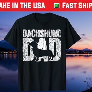 Dachshund Dad Wiener Father Fathers Day Us 2021 T-Shirt