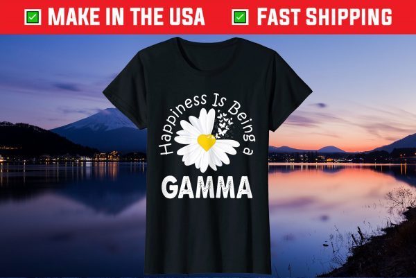 Happiness Is Being A Gamma Costume Daisy Flower Gift T-Shirt