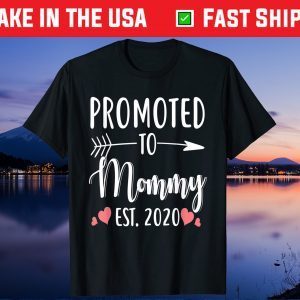 Mother's Day - Promoted To Mommy Est 2020 Gift T-Shirt