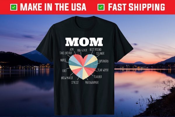 Mothers Skills and Abilities for Mothers Day Heart Us 2021 T-Shirt