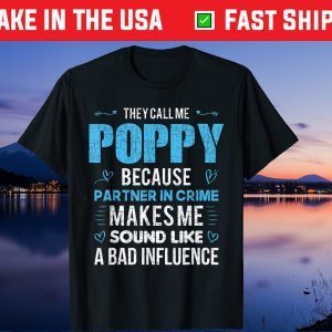 POPPY Grandpa Fathers Day Gift T-Shirt