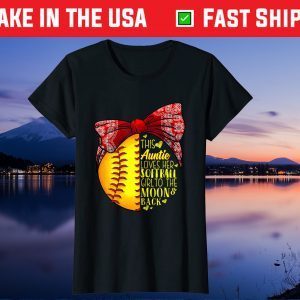 Softball Gift Auntie Pitcher Catcher Girls Lovers Classic T-Shirt
