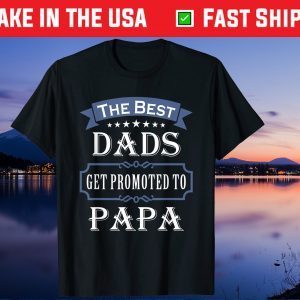 The Best Dads Get Promoted To Papa Father's Day Us 2021 T-shirt