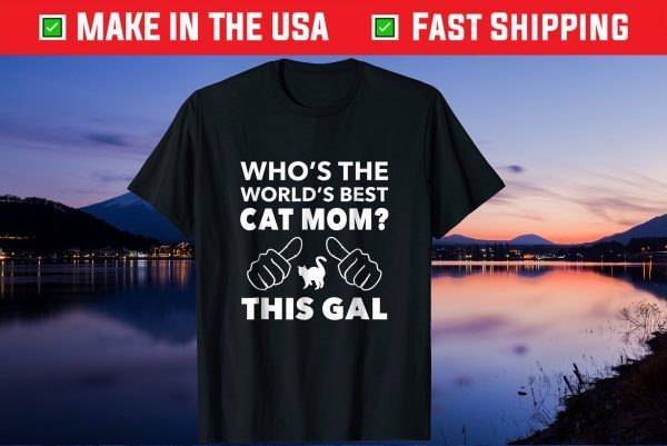 World's Best Cat Mom Us 2021 T-Shirt