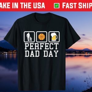 Basketball And Beers Ferfect Dad Day Father Day Us 2021 T-Shirt