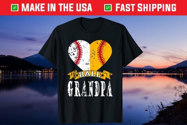 Grandpa Baseball Ball Softball Father Day Gift T-Shirt