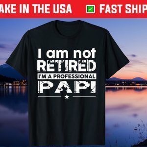 I Am Not Retired Professional Papi Papa Father's Day Us 2021 T-Shirt