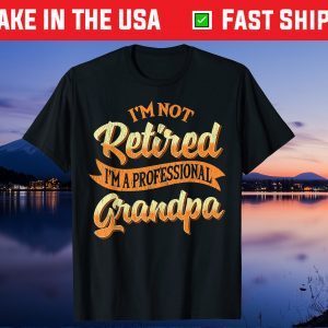 I'm Not Retired I'm A Professional Grandpa Fathers Day Us 2021 T-Shirts