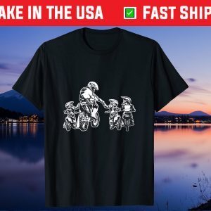 Motocross Dad & Son Trail Bikers MTB Bicycle Father's Day Us 2021 T-Shirt