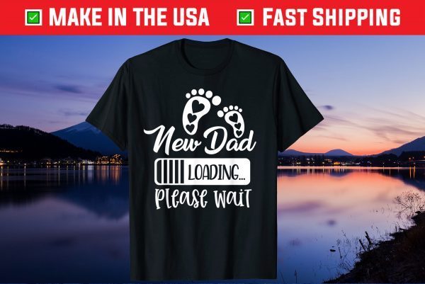 New Dad Loading Pregnancy Announcement Father's Day Gift T-Shirt