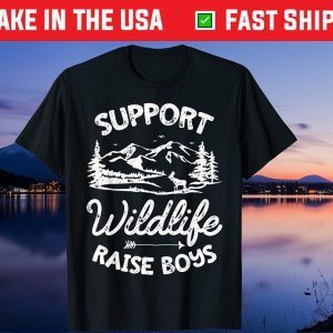 Support Wildlife Raise Boys Father's Day Unisex Tshirt