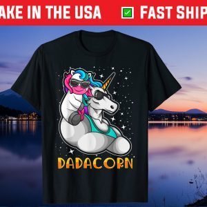 Unicorn Dad and Baby Papa Sunglasses Us 2021 T-Shirt