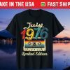 Vintage July 1976 Cassette Tape 45th Birthday Decorations Gift T-Shirt
