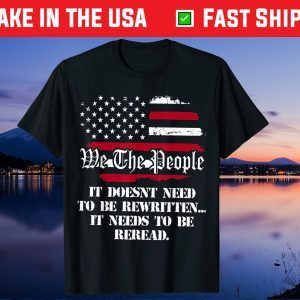 We The People 1776 Vintage USA Flag 4th of July Unisex T-Shirt