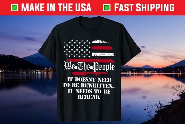 We The People 1776 Vintage USA Flag 4th of July Unisex T-Shirt