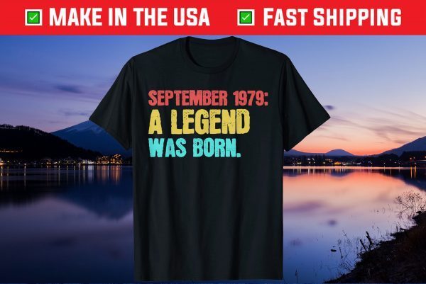 42th Birthday September 1979 Born Turning Forty Two Unisex T-Shirt