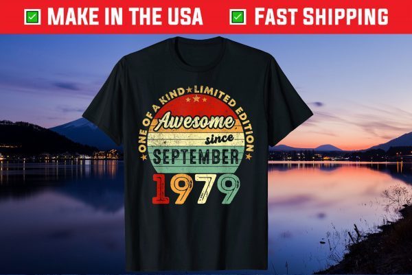 Awesome Since September 1979 42th Birthday Gift T-Shirt