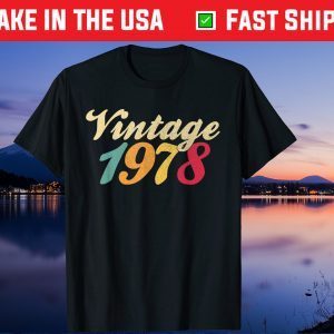 VINTAGE 1978 42nd Birthday 42 Years Old Gift T-Shirt
