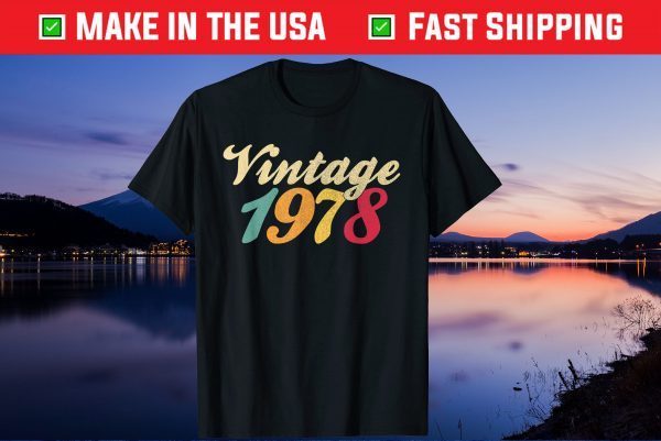 VINTAGE 1978 42nd Birthday 42 Years Old Gift T-Shirt