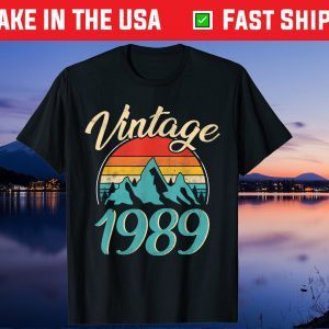 Vintage 1989 32th Birthday 32 Years Old Unisex T-Shirt