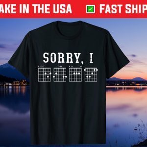 Sorry I-DGAF Hidden Message Guitar Chords For Lover T-Shirt Souvenir