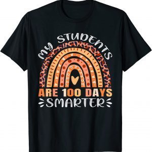 100 Days of school My Students Are 100 Days Smarter Leopard Classic T-Shirt