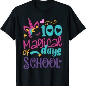 100th Day of School Unicorn 100 Magical Days Teacher Girls Unisex T-Shirt