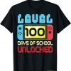 Level 100 Days Of School Unlocked Gamer Video Games Classic T-Shirt