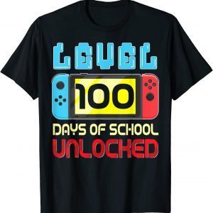 Level 100 Days Of School Unlocked Gamer Video Games Classic T-Shirt