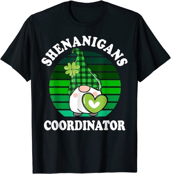 St Patricks Day Shenanigans Coordinator Teacher Tee Shirt