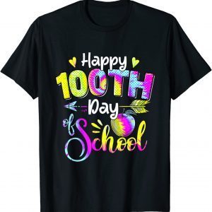 Tie Dye 100 Days of School 100th Day of School Teacher Gift T-Shirt