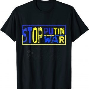 Stop War Say No To War Ukraine TShirt