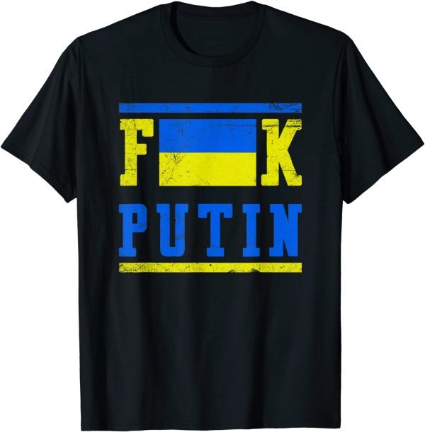 TShirt Puck Futin Stand With Ukraine Tee Puck Futin Stand Ukraine