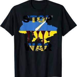 Stop Ukraine War, Peace in the World Free Ukraine Flag Shirts